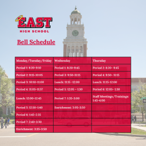 East High School » Bell Schedule