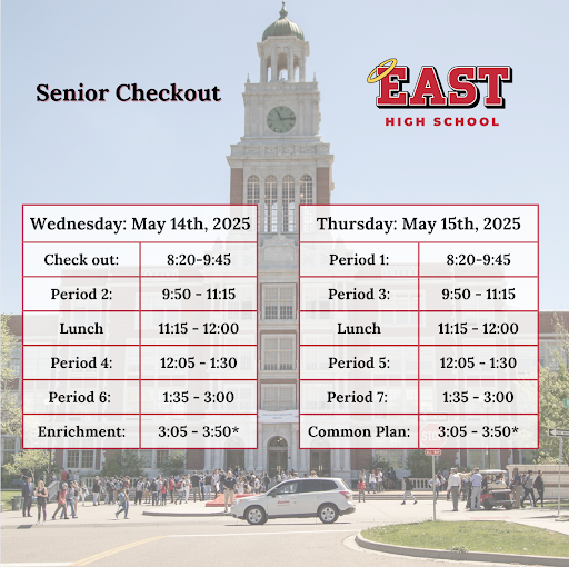 Senior Checkout schedule